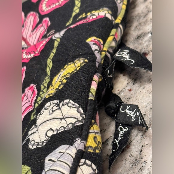 Vera bradley Floral set crossbody bag 12x12in w/20in strap & wallet 7x5in - Picture 10 of 12